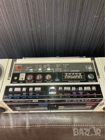 SANYO M-W24K VINTAGE RETRO BOOMBOX радио касетофон, снимка 7 - Радиокасетофони, транзистори - 53389136