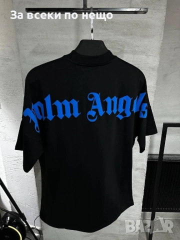 Palm Angels Мъжка Черна Тениска👕Мъжка Блуза С Къс Ръкав В Черен Цвят Код Mens P.94