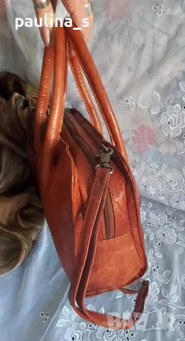 Винтидж аутлет / Естествена кожа / Чанта "Varese" , снимка 6 - Чанти - 48822308