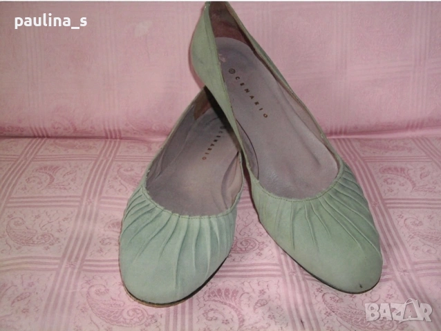 Два различни чифта / Естествена кожа и велур маркови обувки "Scarpa" optimal и "Scenario"  , снимка 11 - Дамски елегантни обувки - 41564578
