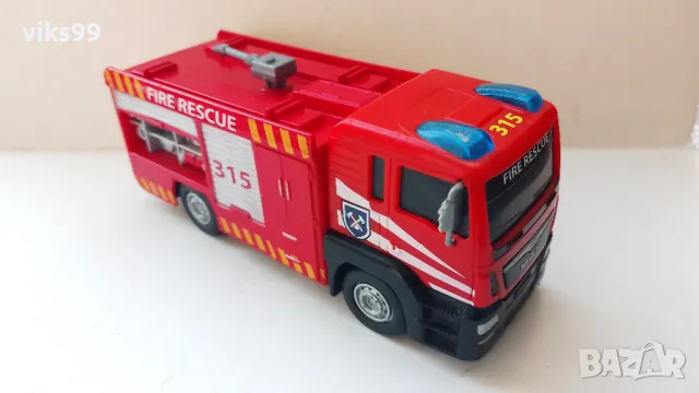 Пожарна Simba Dickie Toys MAN Fire Rescue, снимка 5 - Колекции - 49114392