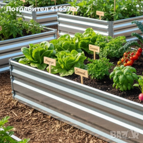 Леха за зеленчуци и цветя метална - поцинкована, снимка 5 - Оранжерии - 53644886