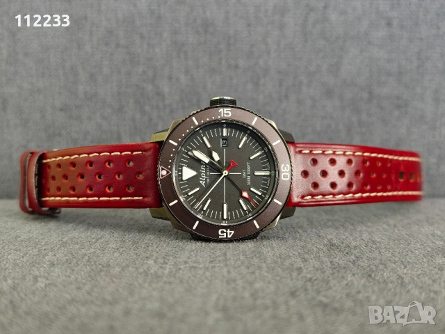 ЛИКВИДАЦИЯ!!! ALPINA Seastrong Diver GMT, снимка 2 - Мъжки - 53453550