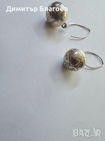 Сребърни обеци проба 925, снимка 2 - Обеци - 53594633