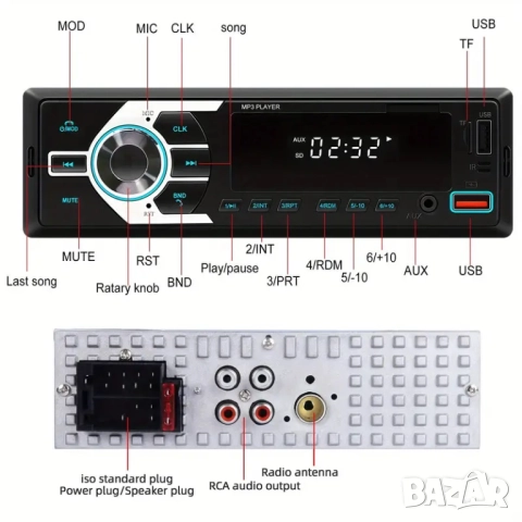 Авто MP3 плеър PODOFO 101, снимка 11 - MP3 и MP4 плеъри - 52151814