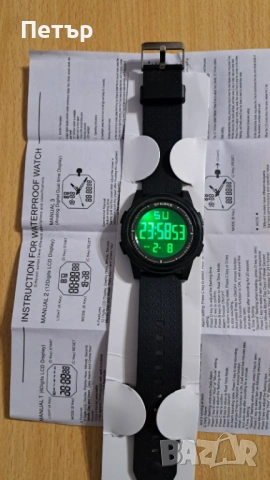 Мъжки спортен часовник SYNOKE - водоустойчив, снимка 2 - Мъжки - 53405088