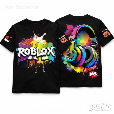Детски комплект ROBLOX – тениска + суитшър + клин/панталон | ТОП модел 2026, снимка 15 - Детски комплекти - 54074621