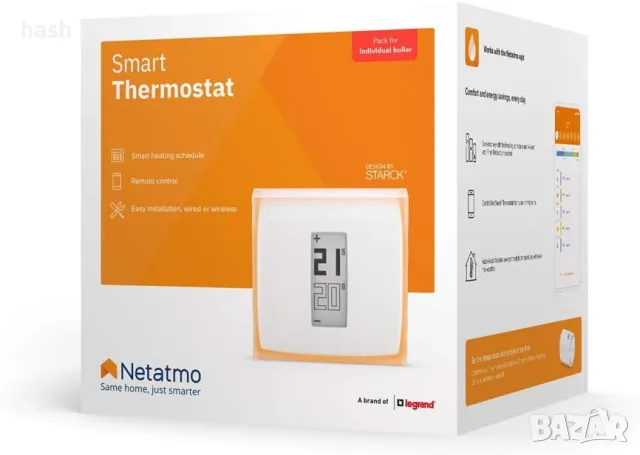 Netatmo Мрежов и интелигентен термостат за единични котли, NTH-R-FR-EC, снимка 6 - Друга електроника - 49197404