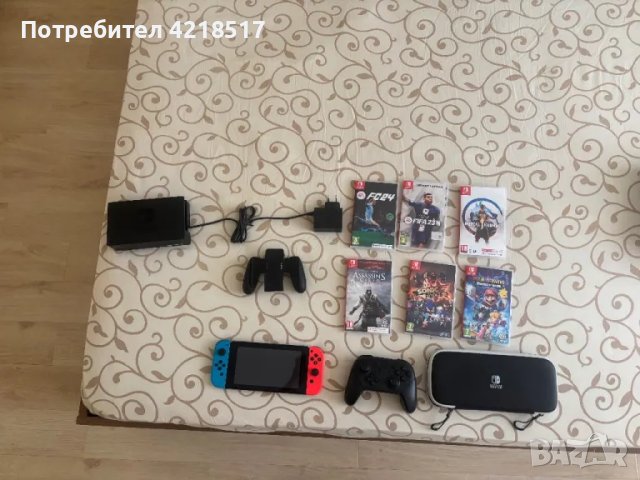 Nintendo Switch neon red&neon blue , снимка 1 - Nintendo конзоли - 47075002