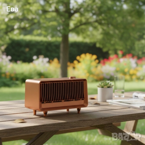 Bluetooth радио колонка AS25, 2x5W, 1800mAh - мощен звук и винтидж дизайн