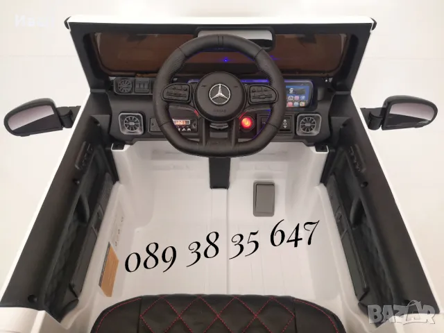 ТОП ЦЕНА!НОВО!Акумулаторен джип MERCEDES G63 AMG с 12V,МЕКИ ГУМИ,кожена седалка, снимка 10 - Коли, камиони, мотори, писти - 48844629