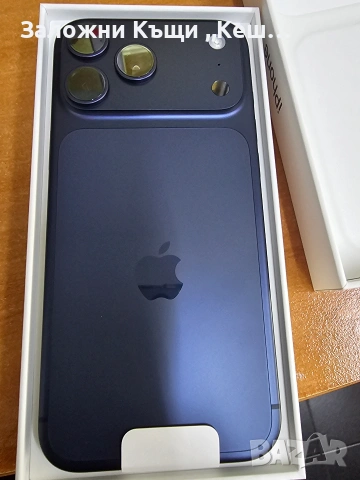 iPhone 17 Pro Max Deep Blue 256гб Без бартер, снимка 3 - Apple iPhone - 54280282