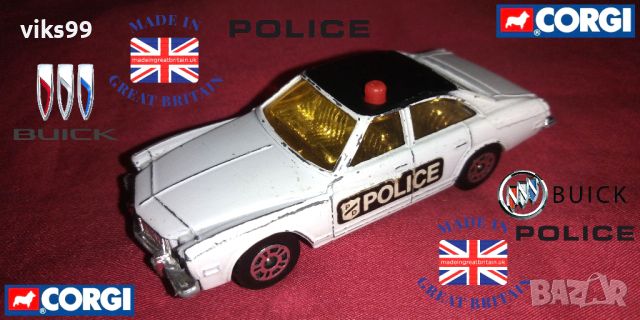 Corgi Juniors Buick Regal Police Made in Great Britain, снимка 1 - Колекции - 38338687