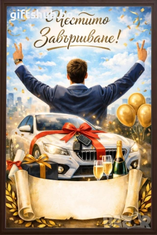 Рамка с пожелание за абитуриенти