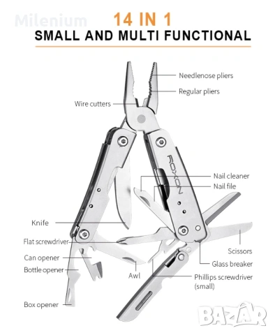 Мултитул мини ROXON M2, снимка 3 - Други инструменти - 53946425