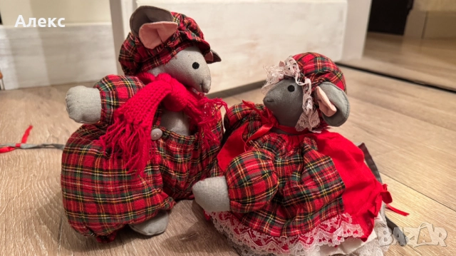 Двойка винтидж Коледни мишлета– Норвегия., снимка 5 - Декорация за дома - 52762897