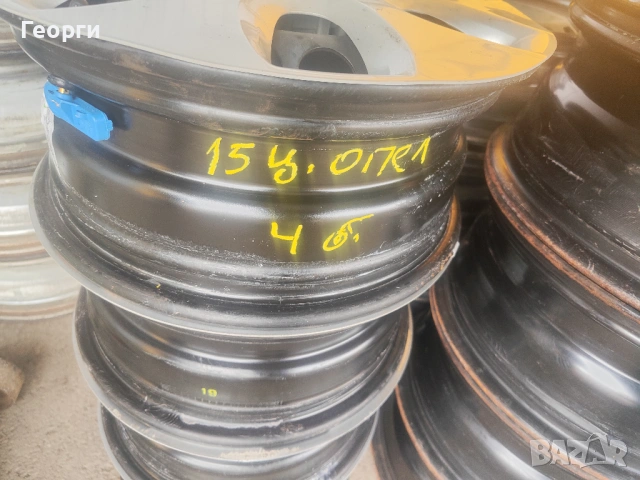 4бр.железни джанти + тасове за Opel 15цола, снимка 2 - Гуми и джанти - 54239936