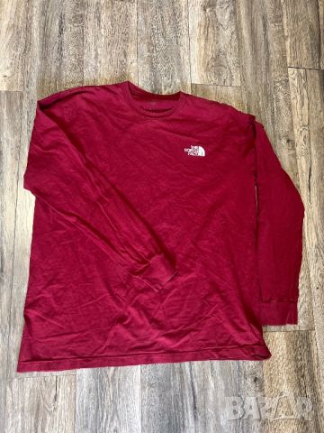 The North Face Red Long Sleeve Shirts — размер XL, снимка 2 - Блузи - 46191175