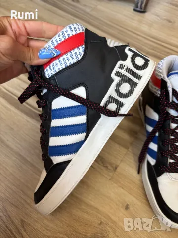 Оригинални високи кожени кецове ADIDAS HARD COURT HI! 40 н, снимка 6 - Кецове - 47559495