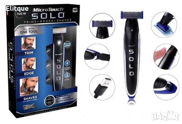 Електрическа самобръсначка MicroTouch Solo, снимка 8 - Тримери - 52806846