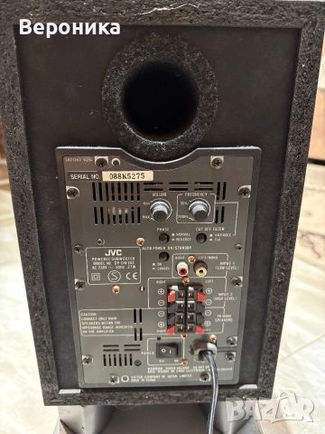 Активен subwoofer JVC SP-DE 103, снимка 3 - Аудиосистеми - 52840355