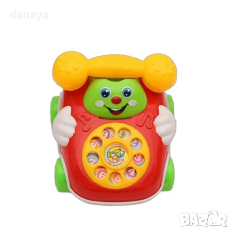 5910 Механична детска играчка телефонче с въженце, снимка 6 - Музикални играчки - 50432969
