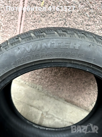 4бр зимни гуми 225/45/17 Tigar 7мм дот21, снимка 4 - Гуми и джанти - 53047434