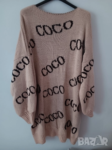 Плетена рокля - туника с надпис в 4 цвята , снимка 7 - Рокли - 52921256