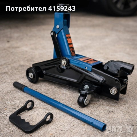 Хидравличен крик крокодил 3 тона - мобилен с колела