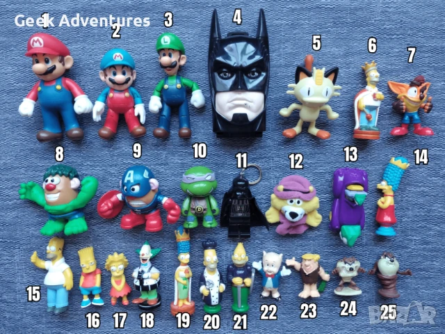 Колекционерски Фигурки и Играчки - The Simpsons Super Mario Pez Gormiti, снимка 2 - Колекции - 48109612