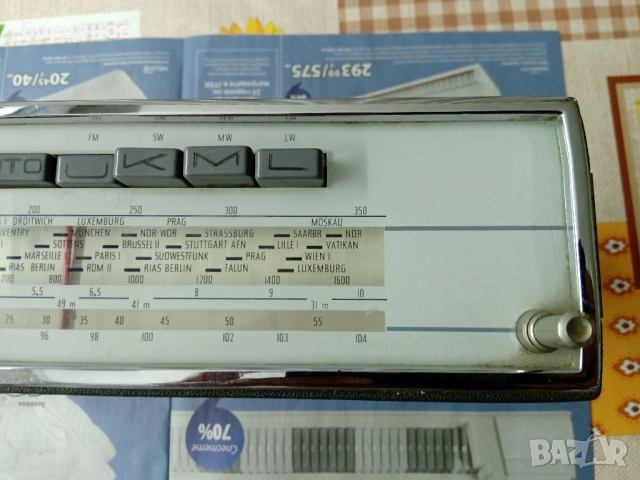 AKKORD AUTOTOURIST РАДИО-ГЕРМАНИЯ РЕТРО 1964/65 Г. 4 BAND U/L/M/K, снимка 7 - Радиокасетофони, транзистори - 52462364