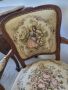Френско кресло с гобленова дамаска , снимка 4