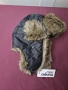 шапка ушанка Wrangler,черна с естествен заешки косъм, снимка 1