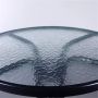 Кръгла градинска маса с прозрачно матирано стъкло - ø70 см., снимка 2