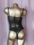 S Черно еластично, прозрачно боди , снимка 2