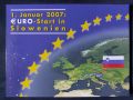 Комплектен сет - Словения в толари и Евро серия 2007 от 1 цент до 2 евро III , снимка 2