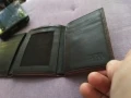 Petek марков портфейл компактен естествена кожа  105х85мм мм, снимка 4