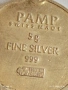 Сребърно кюлче медальон с проба 999 от Швейцария рафинерия PAMP 17930, снимка 6