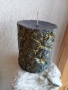 Уникални декоративни свещи камък, скала, златна руда, ръчна изработка, снимка 2