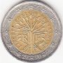 Монета от 2 евро с изместен център 2000г Франция, снимка 1 - Нумизматика и бонистика - 45764972
