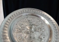 Калаена чиния,пано,Рицар,Дракон,щит,700 гр.,барок. , снимка 2