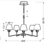 Полилей Candellux с 5 крушки, снимка 2