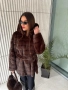 Дамско кафяво палто , снимка 6