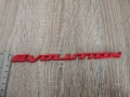 червен надпис Mitsubishi Evolution, снимка 3