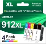 Чисто нови запечатани, пълен комплект касети LOFBLAT 912XL за HP OfficeJet Pro 8020 8022 8025 , снимка 1