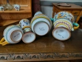 Уникален ръчно рисуван комплект керамика , снимка 11
