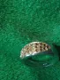СТИЛЕН СТАР ПРЪСТЕН от БЛАГОРОДНА СТОМАНА с БЯЛА ПОЗЛАТА и ПЕЧАТ 835 НЯКОИ ЦИРКОНЧЕТА ЛИПСВАТ! 48266, снимка 14