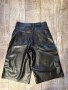 Нови кожени черни под колената елегантни панталони , снимка 4