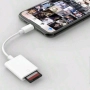 Четец за карти и адаптер за преглед Type C или Lightning модул, съвместим с iPhone,Samsung и др, снимка 1