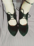 Черни обувки в връзки и 15 см ток, снимка 4